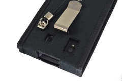 Honeywell EDA 50 Case detail metalic belt clip and holes