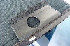 Samsung Galaxy Tab S 10 Nylon Tablet Case interior flap detail