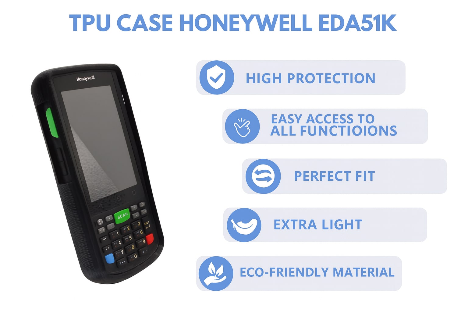 Characteristics TPU Cases Honeywell Eda51K